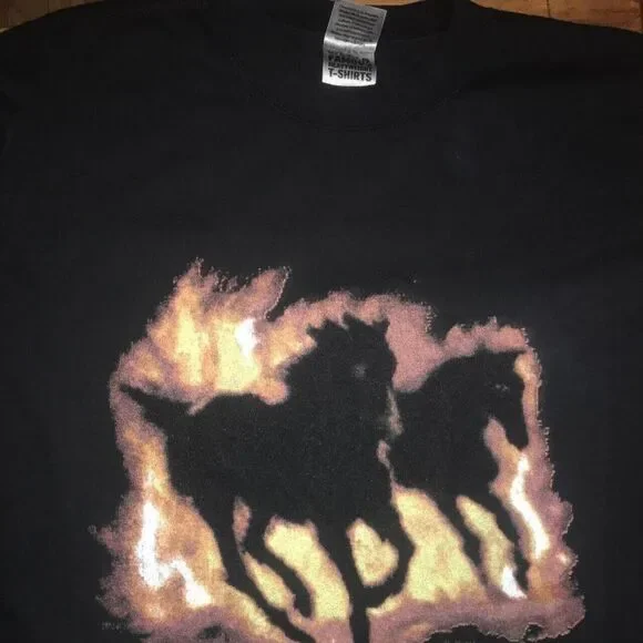 Zypher Stallions Tee 100% Heavyweight USA Cotton High fidelity 6 Color Simulat